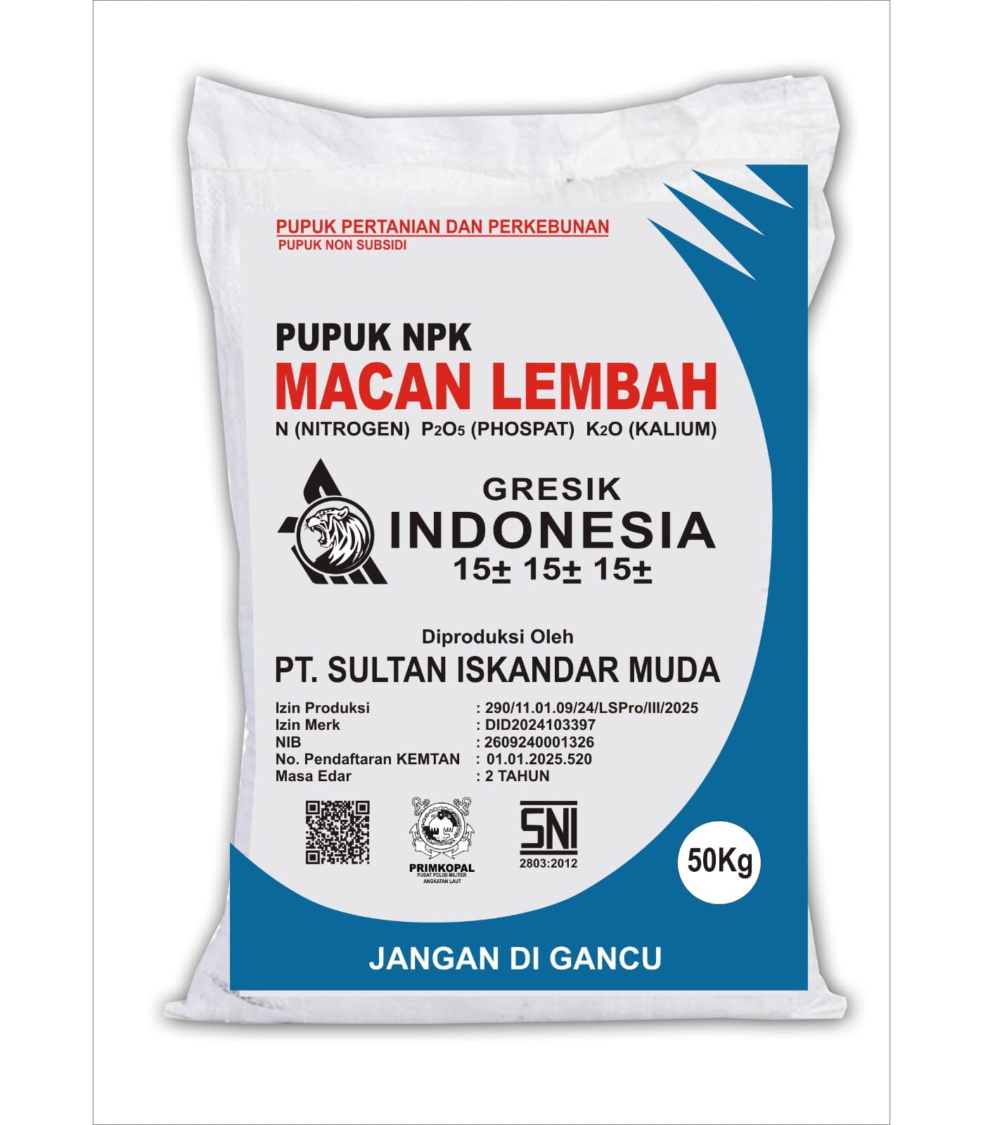 Desain Karung Pupuk NPK